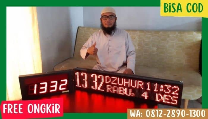harga jam dinding digital untuk masjid musholla